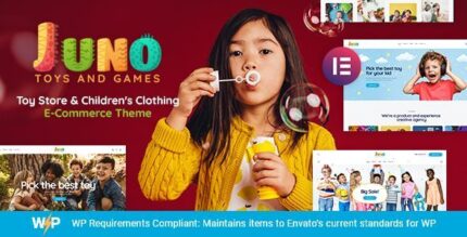 Juno Kids Toys & Games Store WordPress Theme