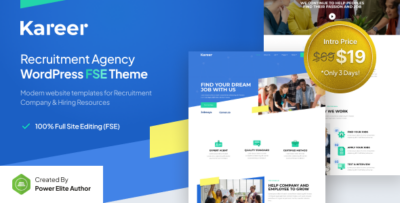 Kareer - Human Resource & Recruitment Agency FSE WordPress Theme