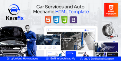 Karsfix - Car Service & Auto Mechanic HTML Template