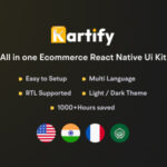 Kartify - React Native CLI eCommerce Mobile App Template