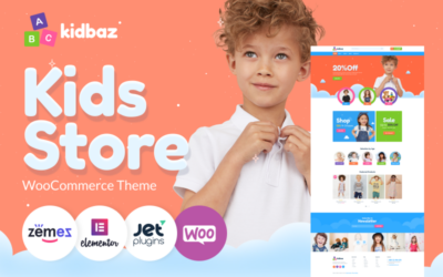 Kidbaz - Kids Stuff ECommerce Modern Elementor WooCommerce Theme