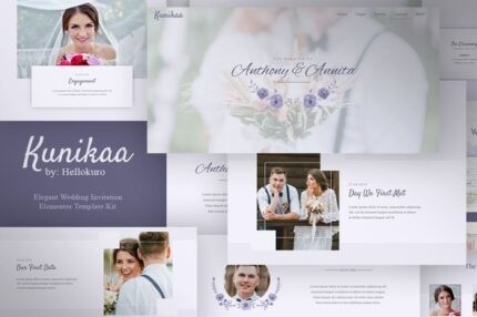 Kunikaa - Wedding Invitation Elementor Template Kit