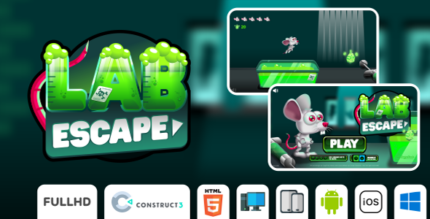 Lab Escape - HTML5 Game (Construct3)