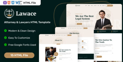 Lawace - Attorney & Lawyers HTML Template