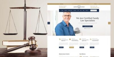 Lawyer & Justice - WordPress Theme for Lawyers