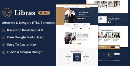 Libras - Attorney & Lawyers HTML Template