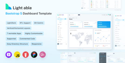 Light Able Bootstrap Admin Dashboard Template