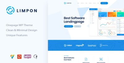 Limpon - Software App Landing WordPress Theme