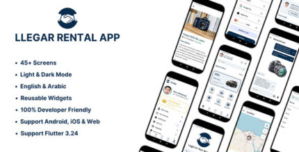 Llegar UI Kit - Flutter Rental App Template