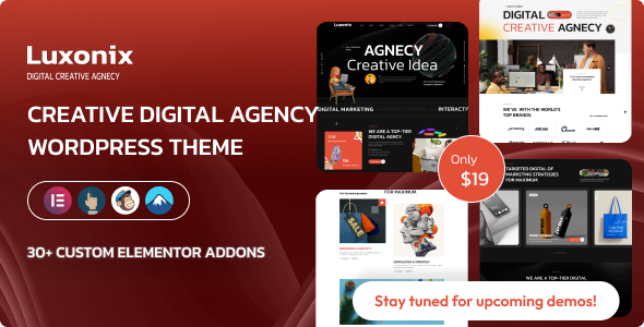 Luxonix - Creative Digital Agency WordPress Theme Luxonix - Creative Digital Agency WordPress Theme