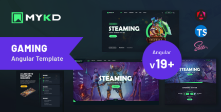 MYKD - eSports and Gaming NFT Angular 19 Template