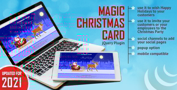 Magic Christmas Card With Animation Magic Christmas Card With Animation