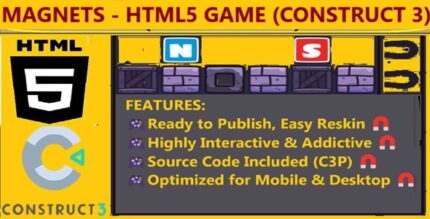 Magnets - HTML5 Game (Construct 3)
