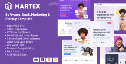 Martex - Software, SaaS & Startup PHP Template