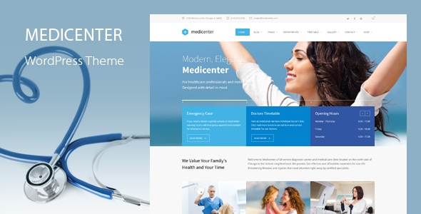 MediCenter - Responsive Medical WordPress Theme MediCenter - Responsive Medical WordPress Theme