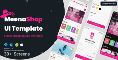Meena Shop App UI - Modern & Stylish Fashion and Shopping App Template