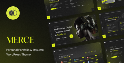 Merge - Personal Portfolio & Resume WordPress Theme