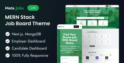 MetaJobs- MERN Stack Job Board Theme