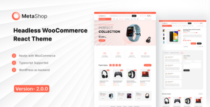 Metashop- Headless WooCommerce React Theme