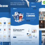 Milcow - Dairy Farm & Eco Milk Elementor Template Kit