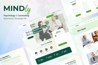 Mindly - Psychology, Therapy & Counseling Elementor Template Kit