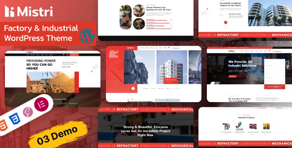 Mistri - Factory & Industrial WordPress Theme Mistri - Factory & Industrial WordPress Theme