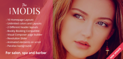 Modis - Salon & Barber WordPress Theme