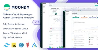 Moondy - Tailwind CSS Admin Dashboard Template