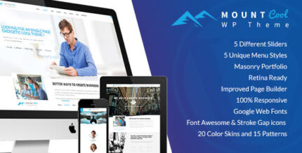 MountCool - Single Page Portfolio WordPress Theme