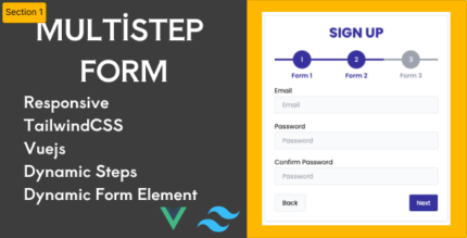 Multistep Form Vuejs Tailwind CSS