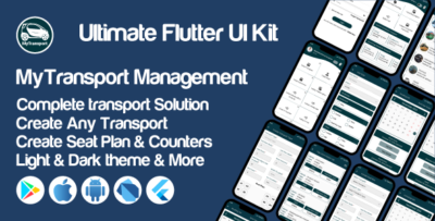 MyTransport UI Kit A Comprehensive Flutter Solution for Transportation Management