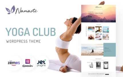 Namaste - Yoga Studio Ready-to-use Minimal Elementor WordPress Theme