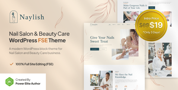 Naylish - Nail Salon & Beauty Care FSE WordPress Theme Naylish - Nail Salon & Beauty Care FSE WordPress Theme