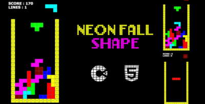 Neon Fall Shape - HTML5 Game - Construct 3