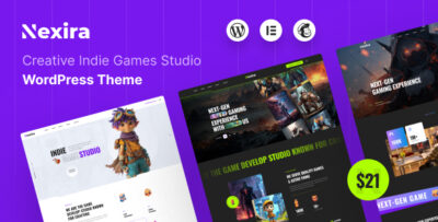 Nexira - Creative Indie Games Studio WordPress Theme