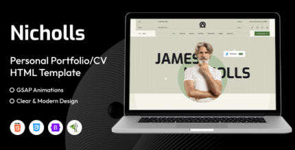 Nicholls - Personal PortfolioCV HTML Template