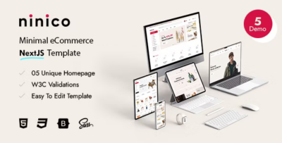 Ninico - Minimal eCommerce React NextJS Template