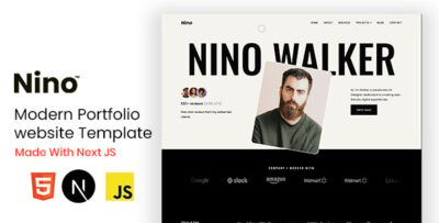 Nino - Next JS Personal Portfolio Template