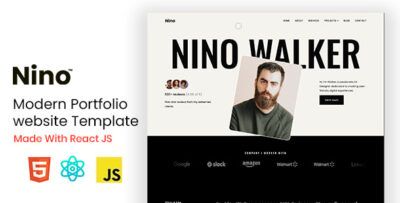 Nino - React JS Personal Portfolio Template