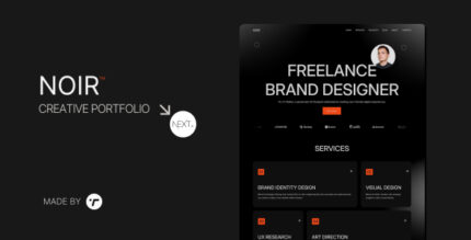 Noir - Creative Portfolio NextJs Template