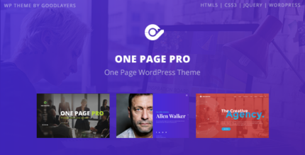 One Page Pro – Multi Purpose OnePage WordPress Theme