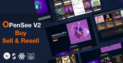 OpenSee - Full Nft Blockchain Marketplace like Opensea -Solidity and NextJs