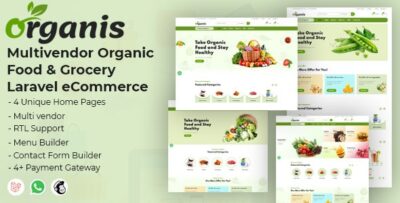 Organis - Multivendor Organic Food & Grocery Laravel eCommerce v1.2.2