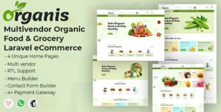 Organis - Multivendor Organic Food & Grocery Laravel eCommerce v1.2.2