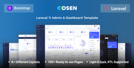 Osen - Laravel 11 Admin & Dashboard Template