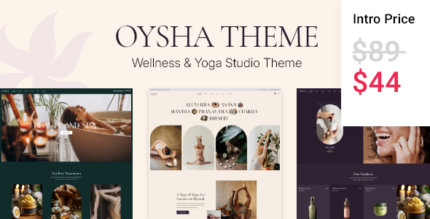 Oysha - Wellness Center and Yoga Studio WordPress Theme