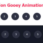 Pagination Gooey Animation Effects