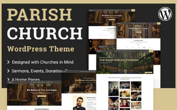 Parish Church and Temple WordPress Theme