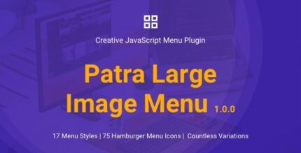 Patra Large Image Menu JavaScript Menu Plugin