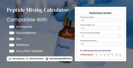 Peptide Mixing calculator - Web Calculator for your Website